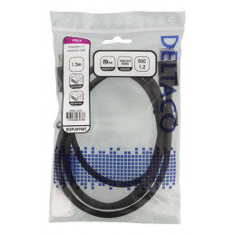 Deltaco DP8K-1015 DisplayPort-kaapeli 1,5 m Musta