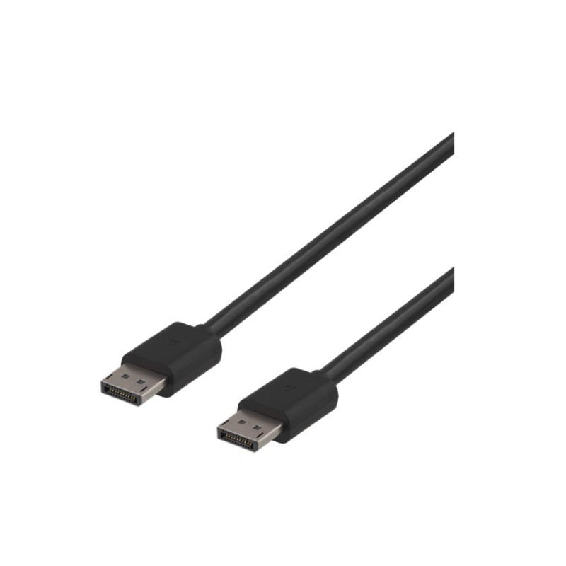 Deltaco DP8K-1020 DisplayPort-kaapeli 2 m Musta
