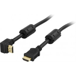 Deltaco HDMI-1050V HDMI-kaapeli 5 m HDMI-tyyppi A (vakio) Musta