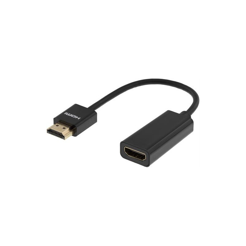 Deltaco HDMI-1088 HDMI-kaapeli 0,1 m HDMI-tyyppi A (vakio) Musta