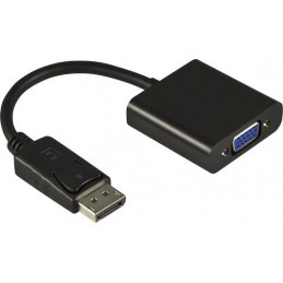 Deltaco DP-VGA7 videokaapeli-adapteri 0,2 m DisplayPort VGA (D-Sub) Musta