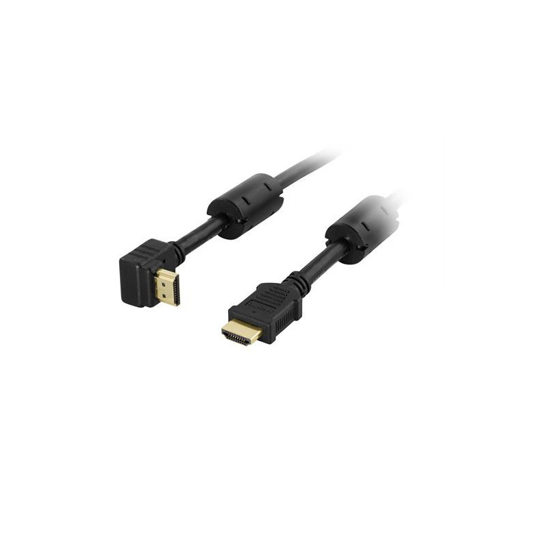 Deltaco HDMI-1015V HDMI-kaapeli 1,5 m HDMI-tyyppi A (vakio) Musta