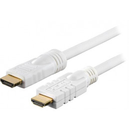 Deltaco HDMI-1151 HDMI-kaapeli 15 m HDMI-tyyppi A (vakio) Valkoinen