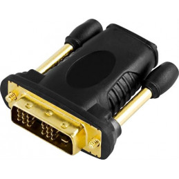 Deltaco HDMI-11-K cable gender changer DVI-D Musta