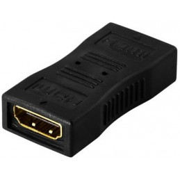 Deltaco HDMI-12 cable gender changer HDMI 19-pin Musta