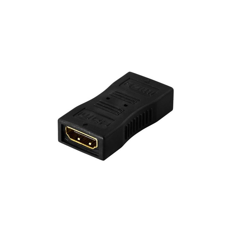 Deltaco HDMI-12 cable gender changer HDMI 19-pin Musta