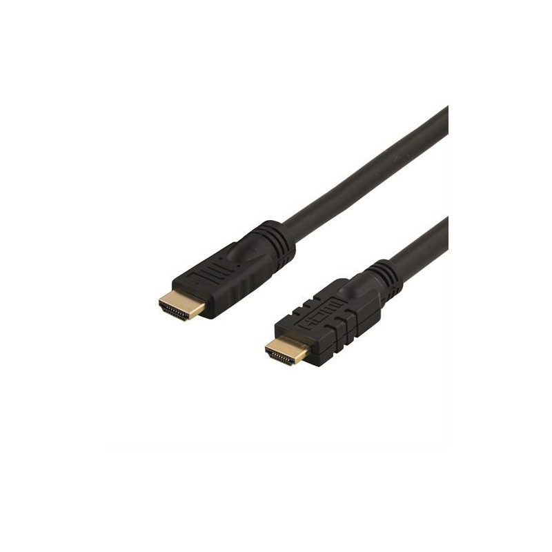 Deltaco HDMI-1200 HDMI-kaapeli 20 m HDMI-tyyppi A (vakio) Musta