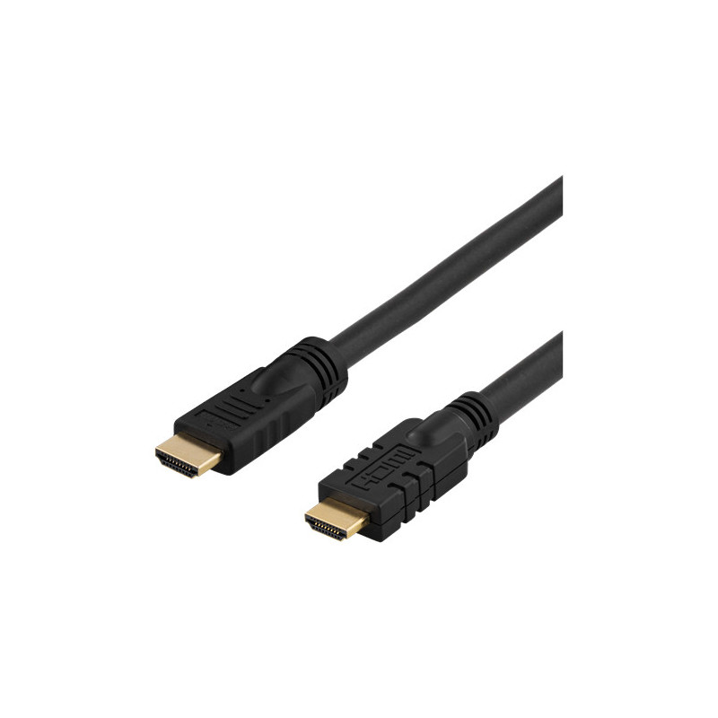 Deltaco HDMI-1150 HDMI-kaapeli 15 m HDMI-tyyppi A (vakio) Musta