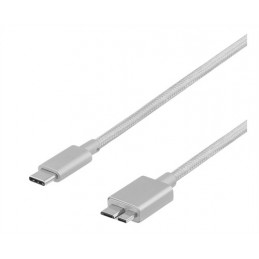 Deltaco USBC-1263 USB-kaapeli 1 m USB 3.2 Gen 1 (3.1 Gen 1) Micro-USB B Hopea