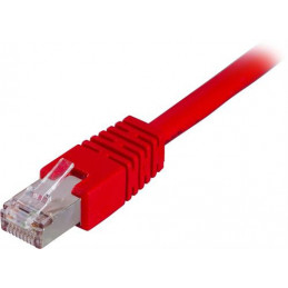 Deltaco STP-603R verkkokaapeli Punainen 0,3 m Cat6 F UTP (FTP)