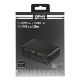 Deltaco HDMI-245 videohaaroitin 2x HDMI
