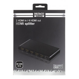 Deltaco HDMI-246 videohaaroitin 4x HDMI