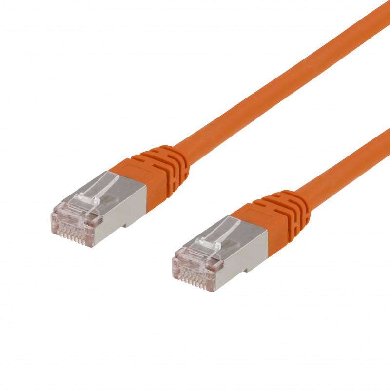 Deltaco STP-611-OR verkkokaapeli Oranssi 1,5 m Cat6 F UTP (FTP)