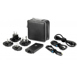 HP 65W Smart Travel AC Adapter virta-adapteri ja vaihtosuuntaaja Auto Musta