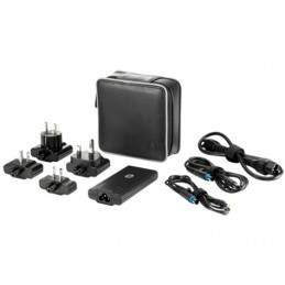 HP 65W Smart Travel AC Adapter virta-adapteri ja vaihtosuuntaaja Auto Musta