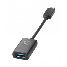 HP USB-C to USB 3.0 Adapter USB-kaapeli 0,1409 m Musta