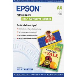 Epson Self-Adhesive Photo Paper - A4 - 10 arkkia
