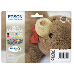 Epson Teddybear Monipakkaus, 4 väriä T0615 DURABrite Ultra -muste