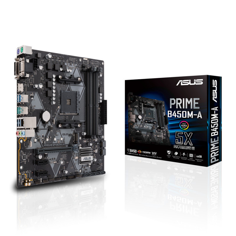ASUS PRIME B450M-A AMD B450 Kanta AM4 mikro ATX