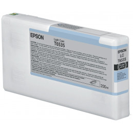 Epson T6535 vaalea syaani mustepatruuna (200 ml)