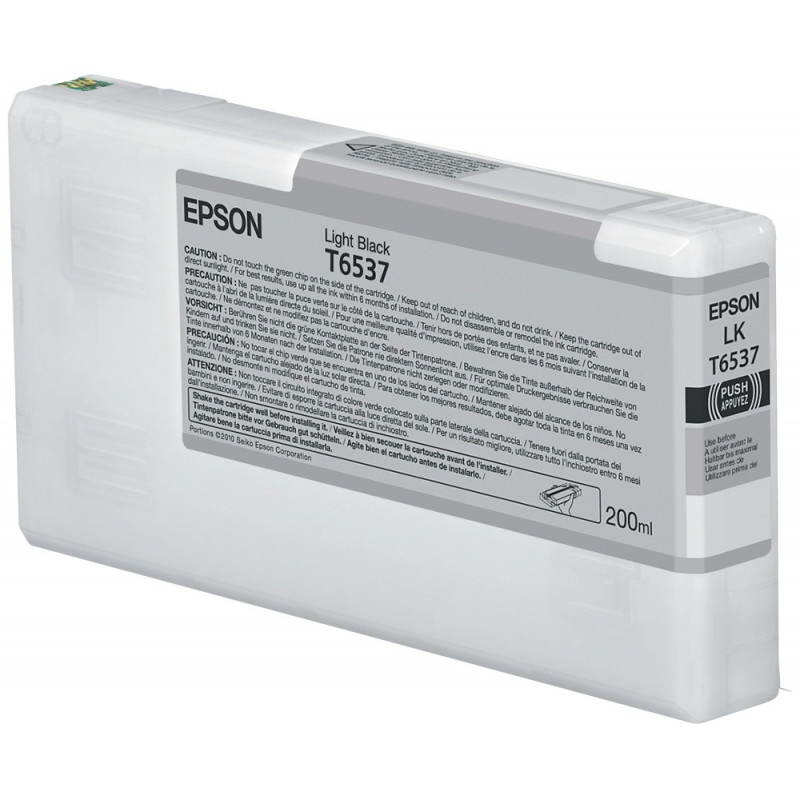 Epson T6537 vaalea musta mustepatruuna (200 ml)