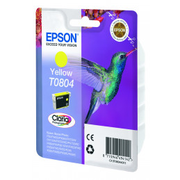 Epson Hummingbird Yksittäispakkaus, keltainen T0804 Claria Photographic -muste