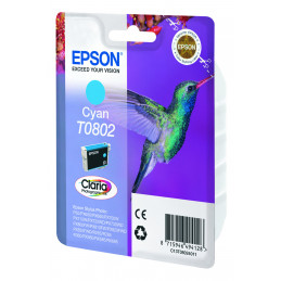 Epson Hummingbird Yksittäispakkaus, syaani T0802 Claria Photographic -muste