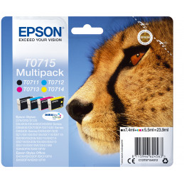 Epson Monipakkaus, 4 väriä T0715 DURABrite Ultra -muste