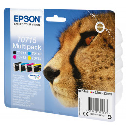 Epson Monipakkaus, 4 väriä T0715 DURABrite Ultra -muste