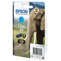 Epson Elephant Yksittäispakkaus, syaani 24 Claria Photo HD -muste
