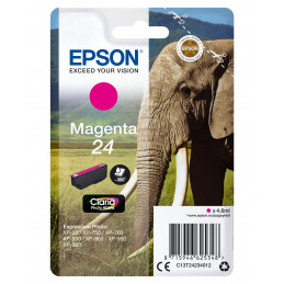 Epson Elephant Yksittäispakkaus, magenta 24 Claria Photo HD -muste