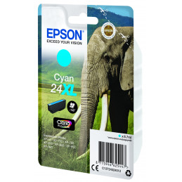 Epson Elephant Yksittäispakkaus, syaani 24XL Claria Photo HD -muste