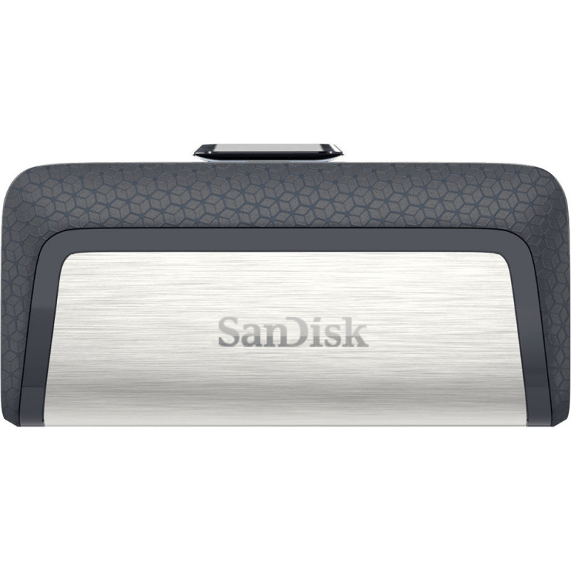 SanDisk Ultra Dual Drive USB Type-C USB-muisti 64 GB USB Type-A   USB Type-C 3.2 Gen 1 (3.1 Gen 1) Musta, Hopea