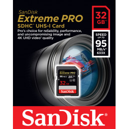 SanDisk Extreme Pro flash-muisti 32 GB SDHC UHS-I Luokka 10