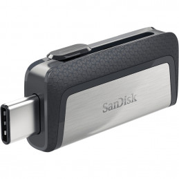 SanDisk Ultra Dual Drive USB Type-C USB-muisti 32 GB USB Type-A   USB Type-C 3.2 Gen 1 (3.1 Gen 1) Musta, Hopea