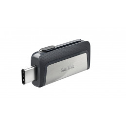 SanDisk Ultra Dual Drive USB Type-C USB-muisti 32 GB USB Type-A   USB Type-C 3.2 Gen 1 (3.1 Gen 1) Musta, Hopea