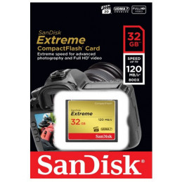 SanDisk 32GB Extreme flash-muisti CompactFlash