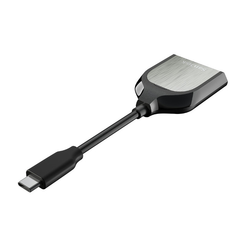SanDisk Extreme PRO kortinlukija USB 3.2 Gen 1 (3.1 Gen 1) Type-C Musta, Hopea