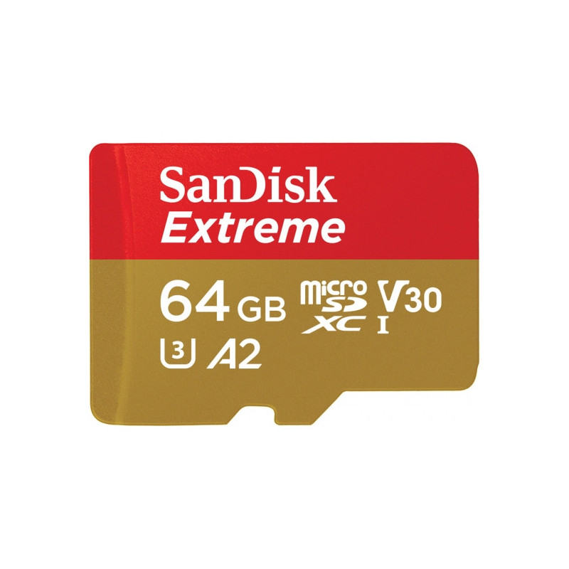 SanDisk Extreme microSDXC UHS-I flash-muisti 64 GB Luokka 10