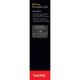 SanDisk Extreme 2000 GB Harmaa, Oranssi