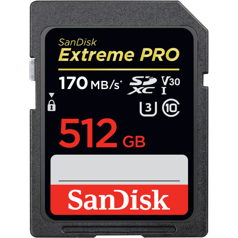 SanDisk Exrteme PRO 512 GB flash-muisti SDXC UHS-I Luokka 10