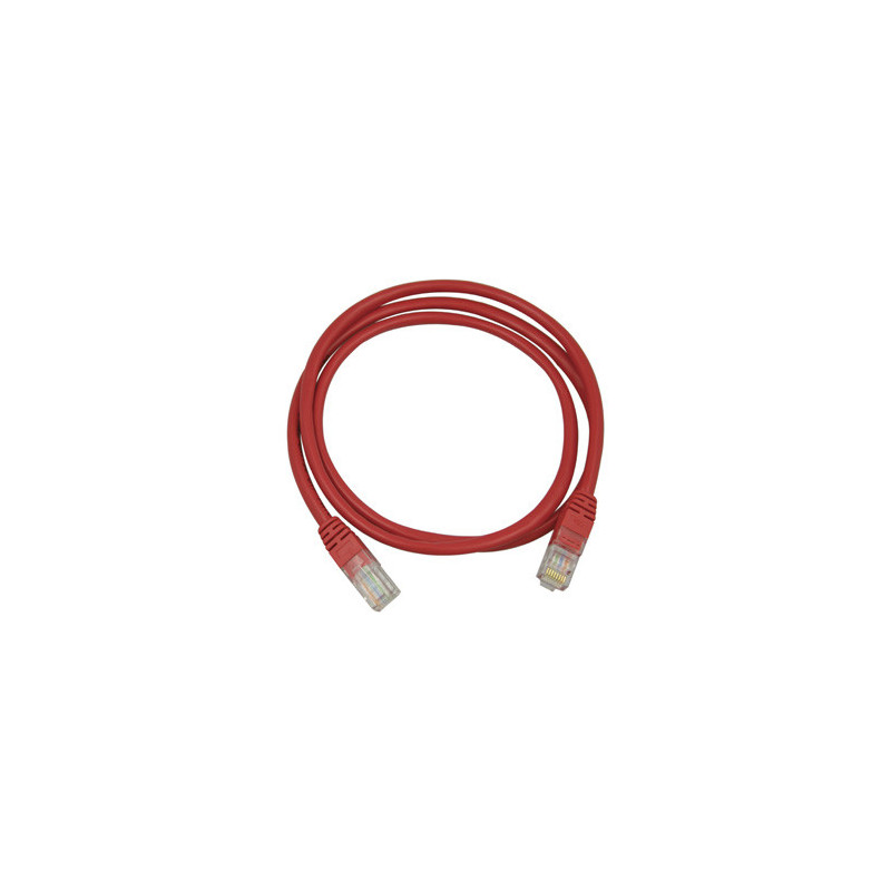 Deltaco UTP Cat5e verkkokaapeli Punainen 0,5 m