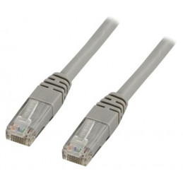 Deltaco TP-60 verkkokaapeli Harmaa 0,5 m Cat6