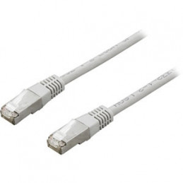 Deltaco FTP Cat7 Patch Cable, 2m verkkokaapeli Harmaa