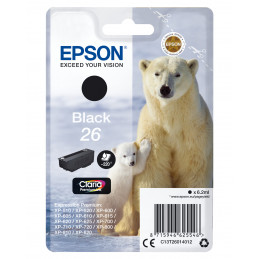 Epson Polar bear Yksittäispakkaus, musta 26 Claria Premium -muste