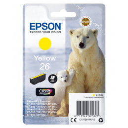 Epson Polar bear Yksittäispakkaus, keltainen 26 Claria Premium -muste