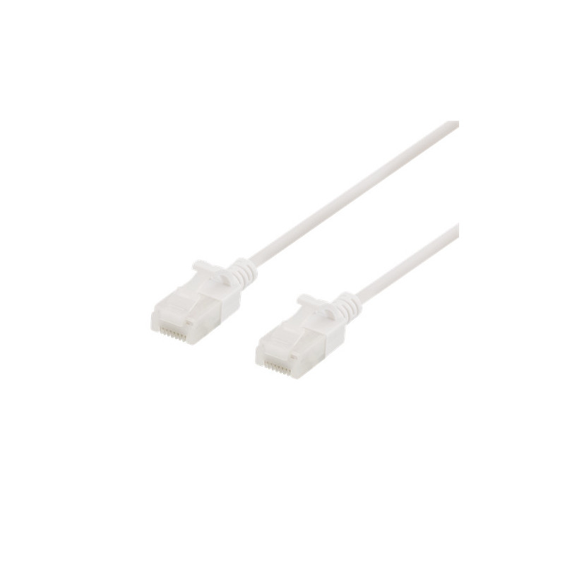 Deltaco UUTP-1008 verkkokaapeli Valkoinen 0,3 m Cat6a U UTP (UTP)