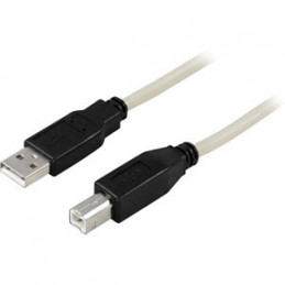 Deltaco USB 2.0 A B Cable, 0.5m USB-kaapeli 0,5 m USB A USB B