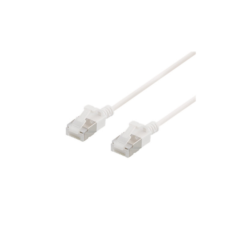 Deltaco UFTP-1008 verkkokaapeli Valkoinen 0,3 m Cat6a U FTP (STP)