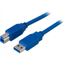 Deltaco USB3-120 USB-kaapeli 2 m USB 3.2 Gen 1 (3.1 Gen 1) USB A USB B Sininen